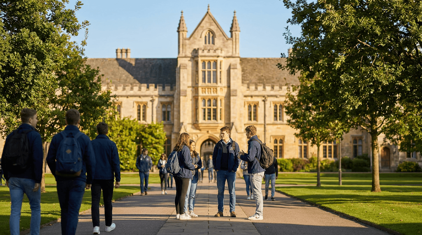 A UK university campus